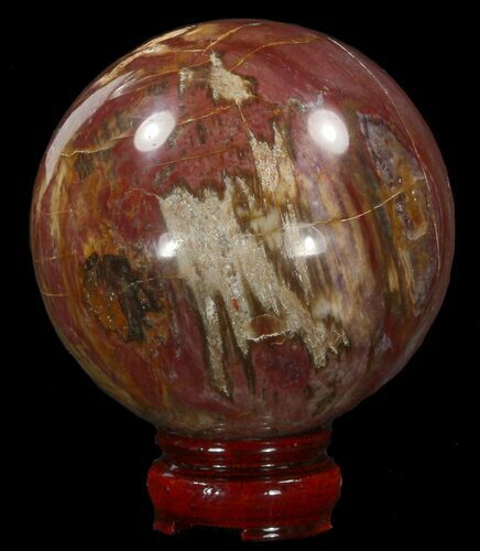 Colorful Petrified Wood Sphere #41957